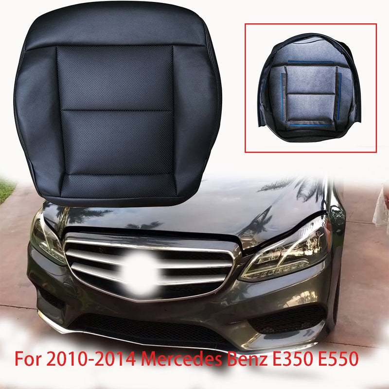 DURAFORCE For 2010-2014 Mercedes Benz E350 E550 Sedan Black Driver Side Bottom Seat Cover
