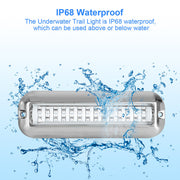 DURAFORCE 2x 42 LED Blue 316 Stainless Steel Underwater Boat Marine Transom Lights Pontoon