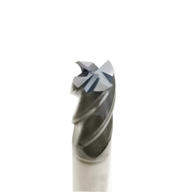 DURAFORCE 5 PCS 1/2 Inch 4 Flute Carbide End Mill Regular Length TiALN Coated