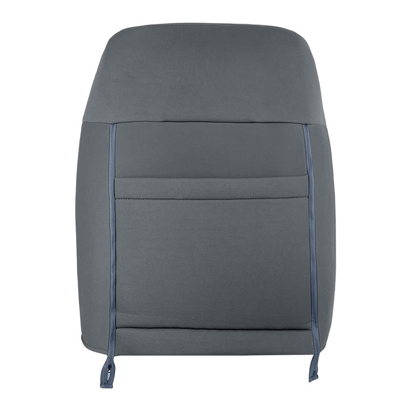 DURAFORCE Driver Bottom & Top Cloth Seat Cover Gray Fit For 2011-2014 Ford F150 STX XL XLT
