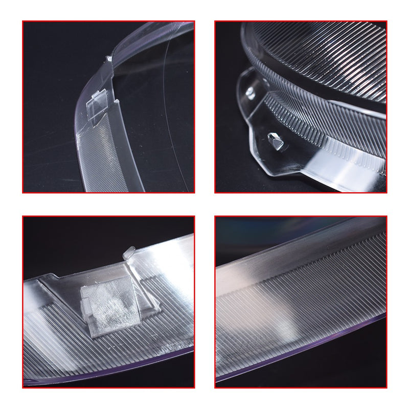 DURAFORCE For Porsche Cayenne 2003-2006 2PCS Car Headlight Lens Cover Shell+Glue Clear L+R