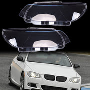 DURAFORCE A Pair For BMW E92 Coupe E93 328i 2010-2013 LCI Clear Headlight Lens Covers