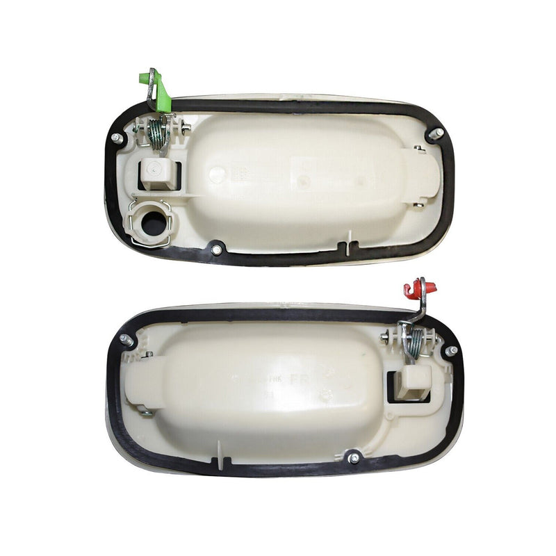 DURAFORCE Front Exterior Olympic White Painted Door Handle Set Fit For 1999-2007 Silverado