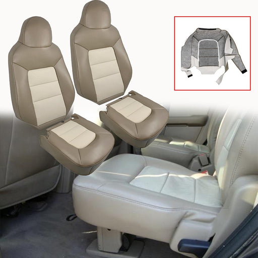DURAFORCE Driver Passenger Leather Seat Cover For 2003 2004-2006 Expedition Eddie Bauer