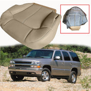DURAFORCE Driver Bottom Leather Seat Cover Tan For 1999-2002 Chevy Tahoe