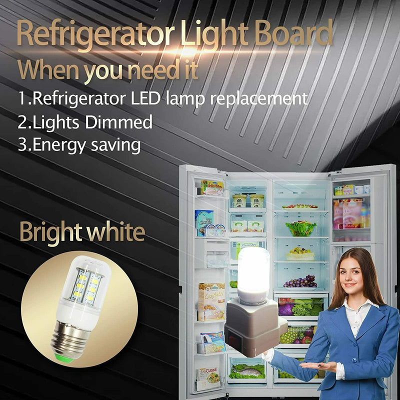 DURAFORCE 5304511738 PS12364857 AP6278388 Refrigerator LED Light Bulb for Frigidaire 3 5W