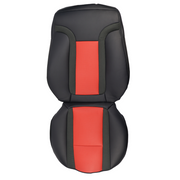 DURAFORCE Driver Leather Seat Cover Black & Red Syn.For Ford F150 Raptor SVT 2010 - 2014
