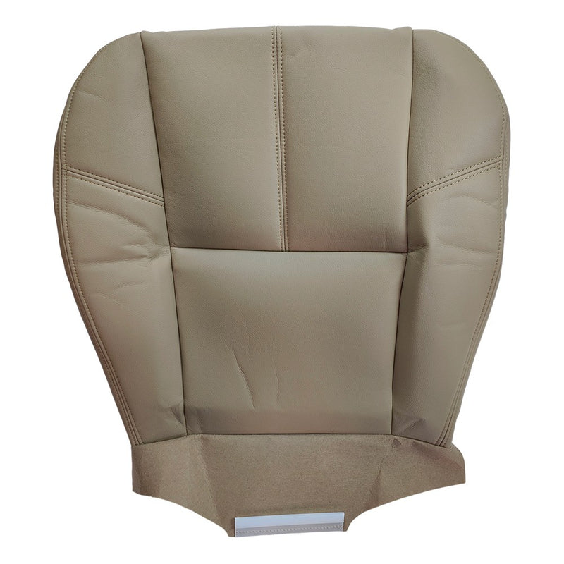 DURAFORCE Driver Bottom Leather Seat Cover Tan For 2007 2008 - 2012 Chevy Silverado