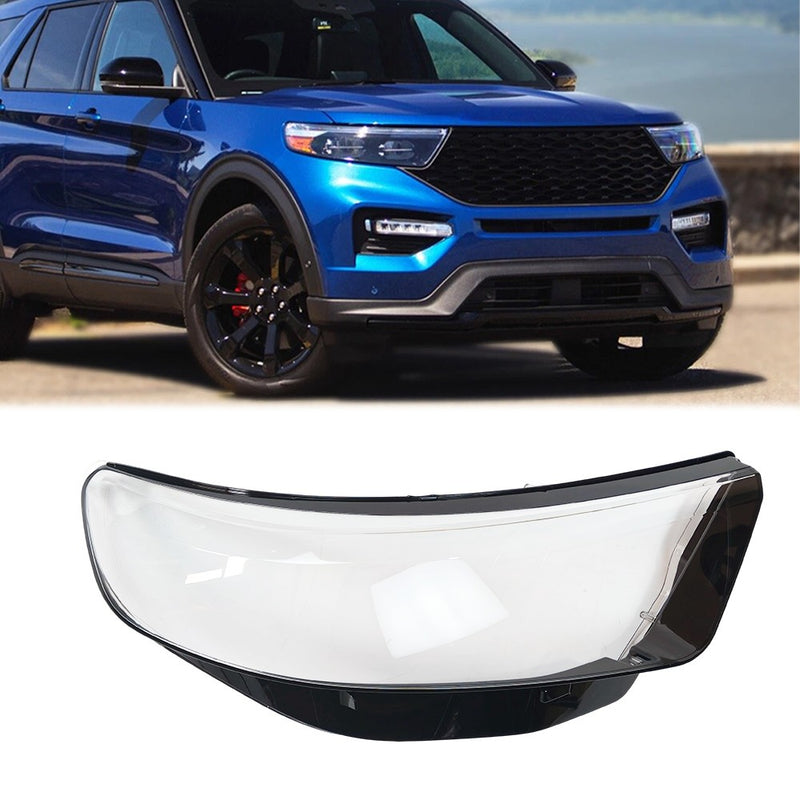 DURAFORCE Passenger Side Headlight Lens Clear Cover Right Side For Ford Explorer 20 21 24