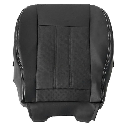 DURAFORCE Town & Country Driver Bottom Seat Cover Black White Seam For 2011-2016 Chrysler