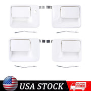 DURAFORCE 4× Front & Rear Outside Door Handle Fit For 1999-2016 Ford Super Duty F250 F350