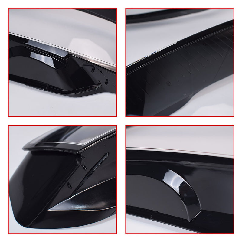 DURAFORCE 2PCS Left & Right For 2009-2012 Audi A4 Headlamp Cover Headlight Lens Cover