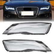 DURAFORCE For 2012-2015 Audi A7 S7 RS7 Left & Right Front Headlights Headlamps Lens Covers