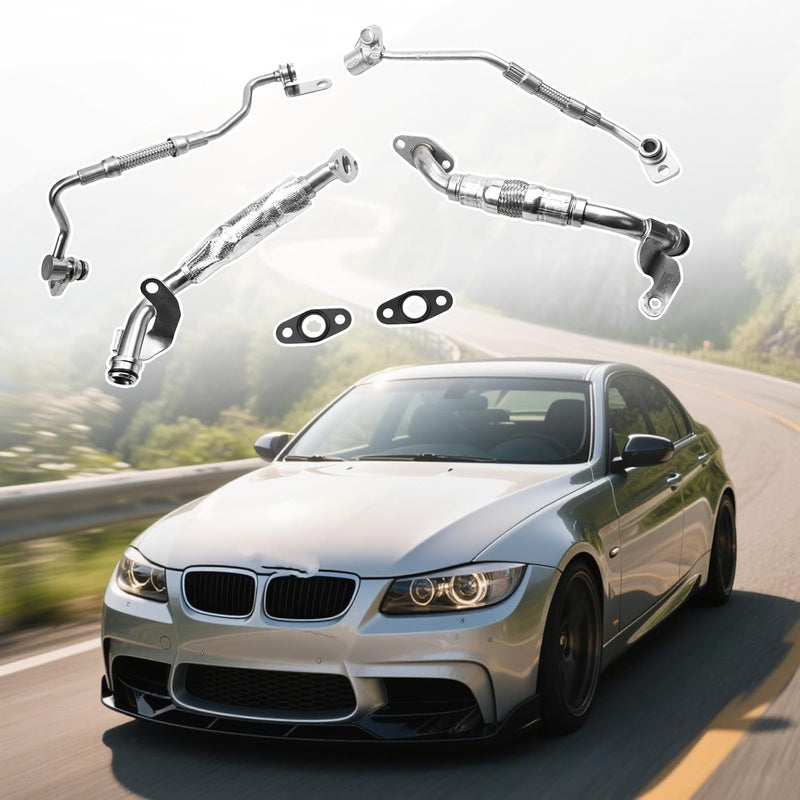 DURAFORCE Turbo Charger Coolant Hose Line Kit 11427563713 For Base 3.0L L6 BMW 335i 335xi