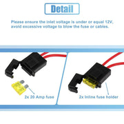 DURAFORCE For 12V 40Amp 175°-185° Thermostat Dual Electric Cooling Fan Wiring Relay Sensor