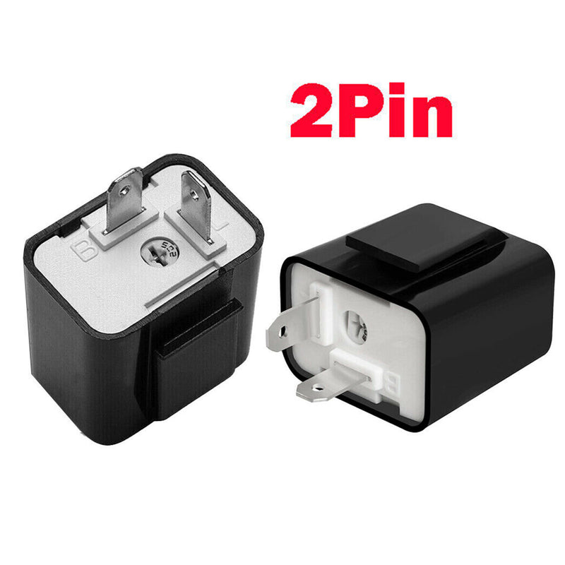 Adjustable LED Flasher Relay Turn Signal Blinker Light Motorcycle 12V 2 Pack
