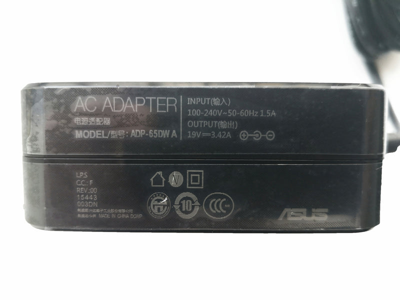 DURAFORCE AC Adapter Charger 19V 3.42A For Asus Zenbook UX32V UX32VD UX305F X200M ADP-65DW