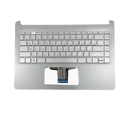 DURAFORCE Silver Palmrest Keyboard For HP 14-DQ 14-FQ0110WM 14s-dq 14s-fq 14-FQ L88200-001