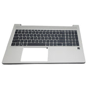 DURAFORCE New Palmrest For HP ProBook 650 655 G8 Backlit Keyboard M49545-001 Silver 15.6in