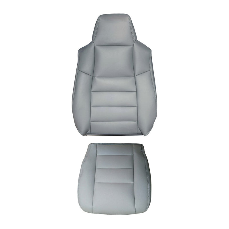 DURAFORCE For Ford F250 F350 Super Duty 2002-2007 Driver Side Leather Seat Cover Gray
