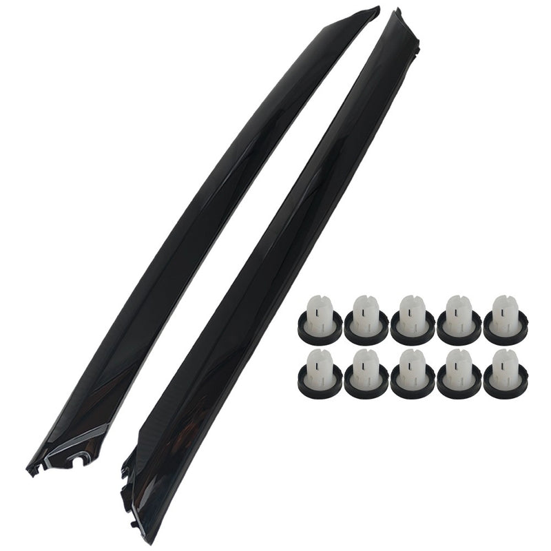 DURAFORCE 2PCS LH RH Front Windshield A Pillar Molding Trim For Nissan Maxima 2016-2020