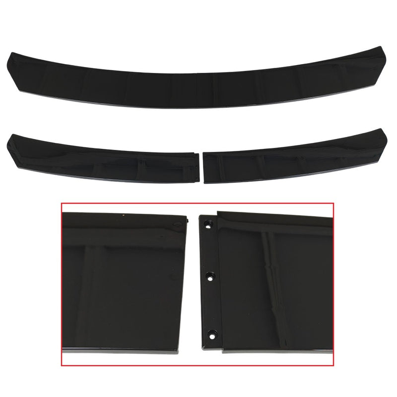 DURAFORCE For Dodge Charger 2007-2014 Glossy Black Front Bumper Lip Spoiler Body Kit Side