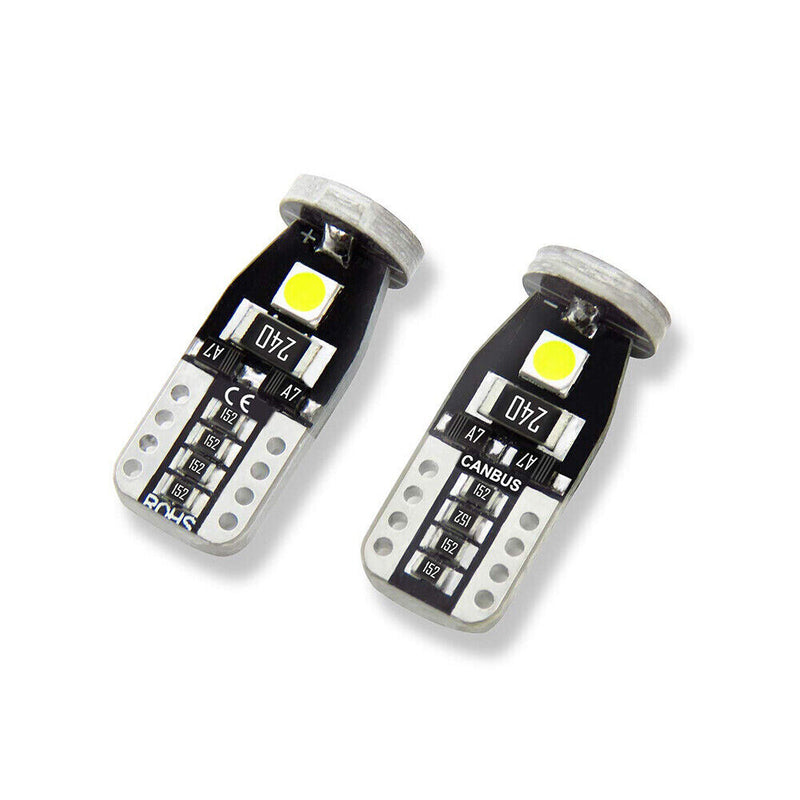 DURAFORCE Smoke Front Bumper Side Marker Lights w/ led bulbs For 2016-2021 Honda Civic