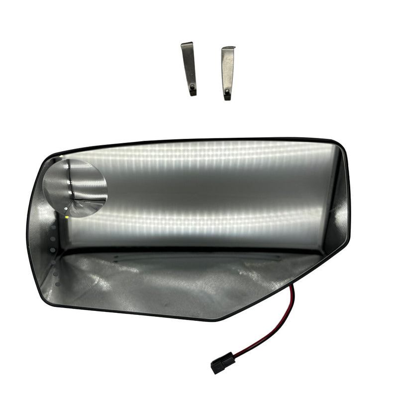 DURAFORCE NEW Left Driver Side Power Heated Mirror Glass w/ Signal For 2014-2017 Silverado