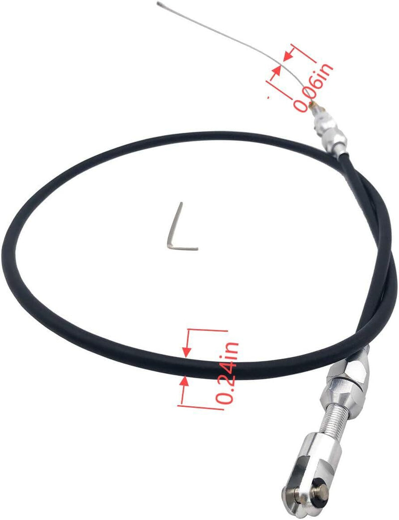 DURAFORCE 36" Stainless Steel Black Throttle Cable for LS1 Chevy 4.8 5.3 5.7 6.0 Engine LS