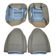 DURAFORCE Driver Passenger Bottom Top Leather Seat Cover TAN For 2001 Ford F250 Lariat New