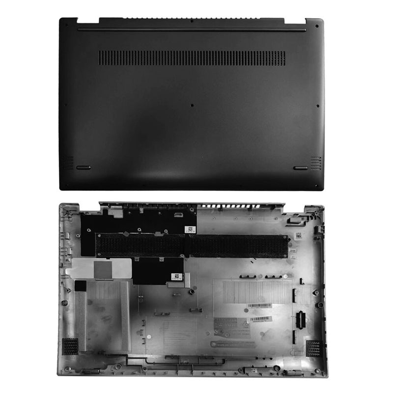 DURAFORCE New For Lenovo Flex 5-1570 81CA Lower Bottom Base Case Cover Black AP1YR000400
