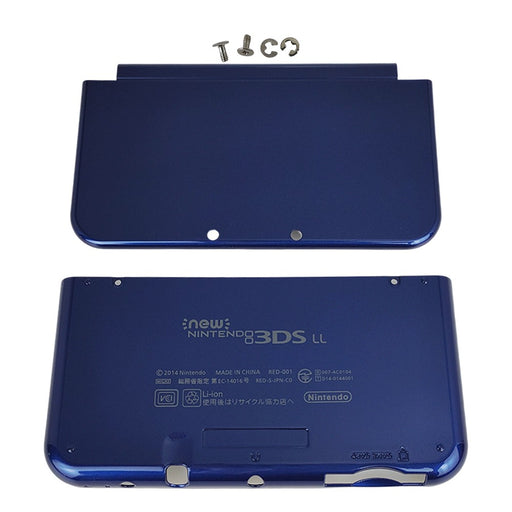 DURAFORCE Top Bottom Cover Replacement Housing Shell Case Blue for Nintendo 3DS XL LL