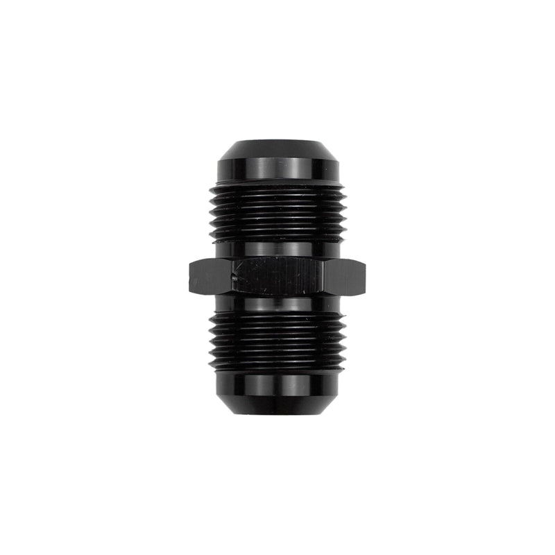 DURAFORCE 12 to 12 Flare Union Coupler Straight Fuel Hose Fitting Coupling Aluminum Black