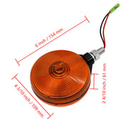 DURAFORCE Amber Hazard Light 3C081-75870 3C08175870 For Kubota Tractor B L M Series