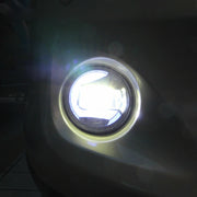 DURAFORCE Fit 2017-2021 Honda Civic Type R Fog Light Lamp Covers+LED Fog Lights Lamps