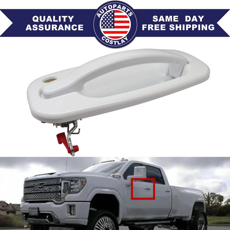 Door Handle Front Left Side Olympic White for Chevrolet Tahoe Suburban