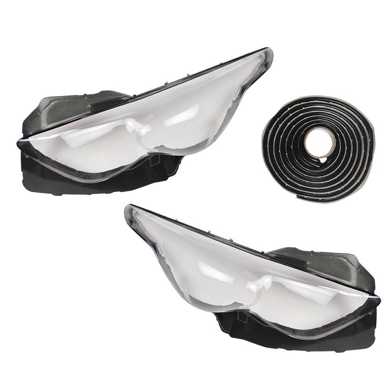 DURAFORCE For Infiniti FX35 2009-2013 Front Headlight Lens Clear Cover + Seal Glue