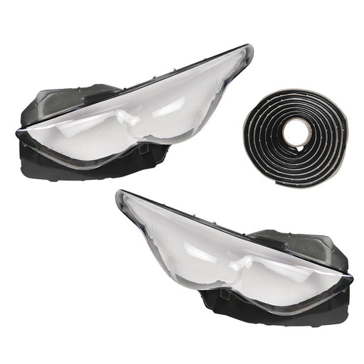 DURAFORCE For Infiniti FX35 2009-2013 Front Headlight Lens Clear Cover + Seal Glue