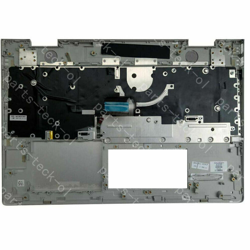 DURAFORCE New 934640-001 Palmrest Case w/Backlit Keyboard Silver For HP ENVY X360 15-BP US