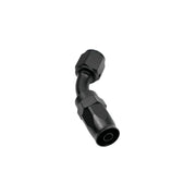 DURAFORCE 45 Degree Swivel 10AN Hose End Fitting CPE Braided Fuel Oil Line Aluminum Black