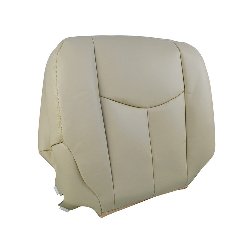 DURAFORCE For 2003-2006 Chevy Suburban Driver Passenger Bottom &Top Leather Seat Cover Tan
