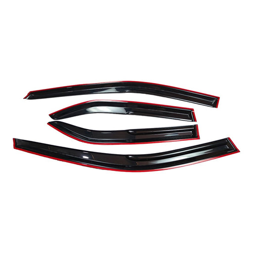DURAFORCE Window Visors Rain Guards For 2012-2017 Toyota Camry 3D Wavy M Style Ş
