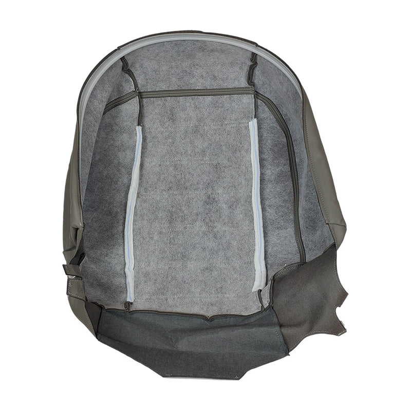 DURAFORCE Driver Side Bottom Leather Seat Cover Gray For Hummer H2 2003 2004 2005 - 2007