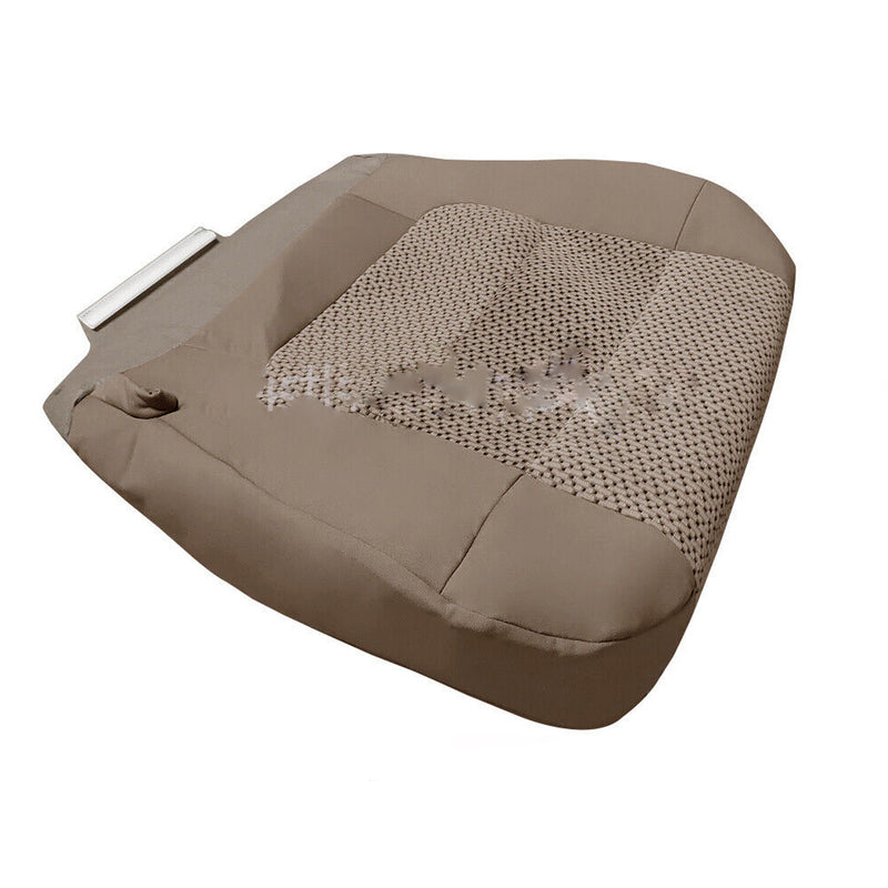 DURAFORCE New For 2001-03 Ford F150 XLT Driver Bottom Cloth Seat Cover Med Parchment Tan