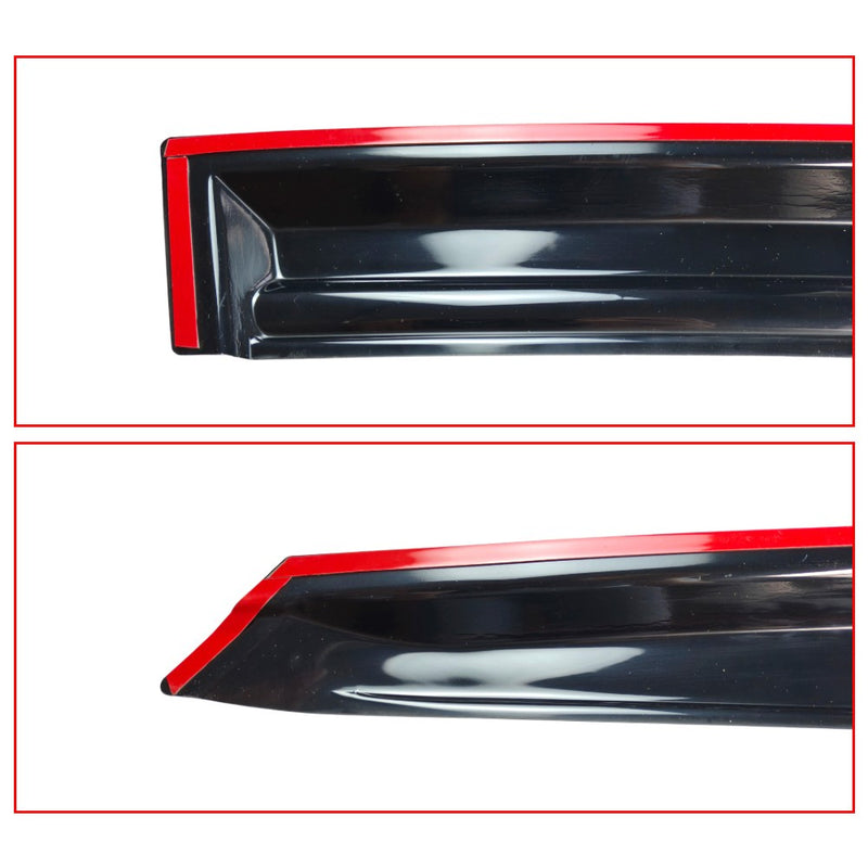 DURAFORCE Window Visor Sun Rain Deflector Guard For 2003-2007 Honda Accord 4-Door Sedan