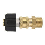 DURAFORCE Pressure Washer Hose Connector Adapter Set Quick Connect M22 to 1/4" Gun to Wand