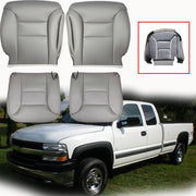 DURAFORCE For 1995 1996 1997 1998 1999 Chevy Tahoe Suburban Leather Seat Covers Gray