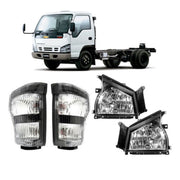 DURAFORCE For 2004-2007 Isuzu NPR NQR, 2006-07 GMC W4500 RH+LH Headlight+Corner Light 4Pcs