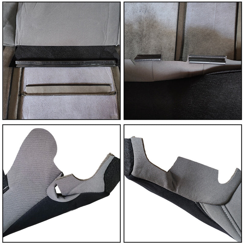 DURAFORCE Front Driver Bottom Cloth Seat Cover Gray/Black For 2014 - 2021 Toyota Tundra