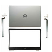 DURAFORCE New For Dell Inspiron 15 5584 Top Back Cover 0GYCJR Silver & Front Bezel Hinges